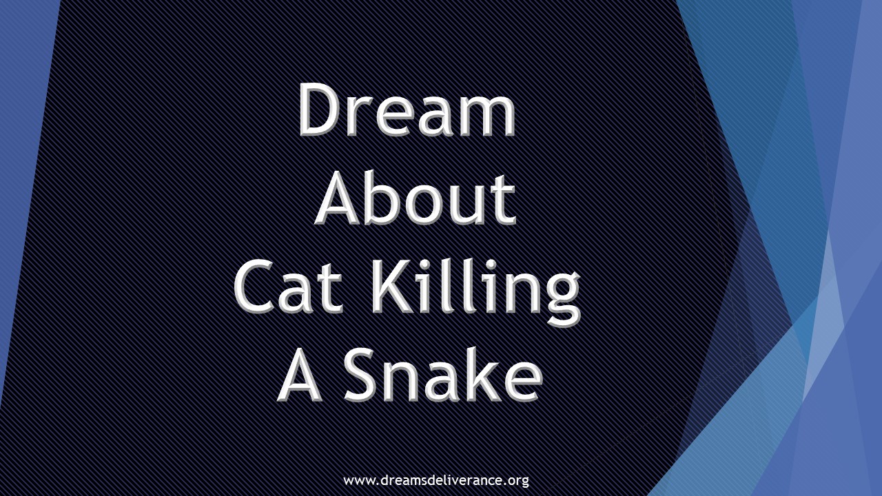 Dream About Cat Killing A Snake