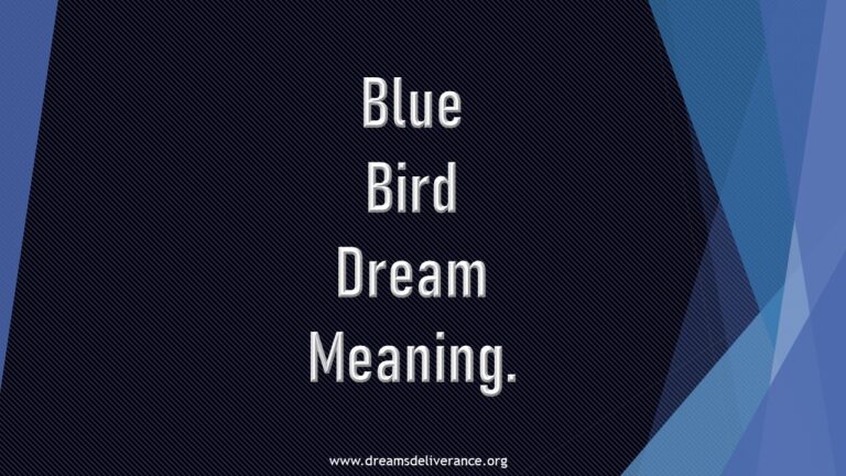 Blue Bird Dream Meaning.