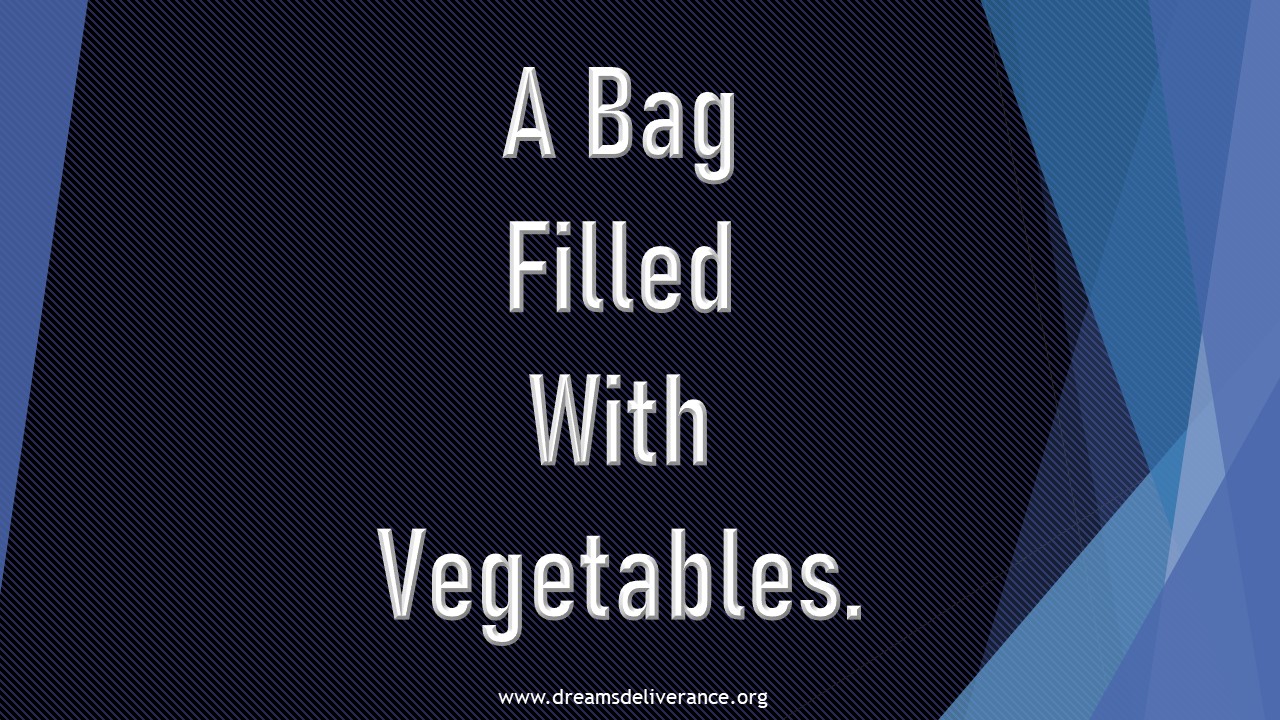 A Bag Filled With Vegetables