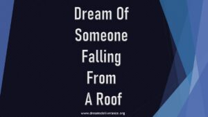 Dream Of Someone Falling From A Roof.