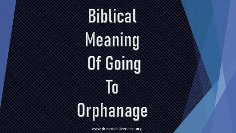 Biblical Meaning Of Going To Orphanage.