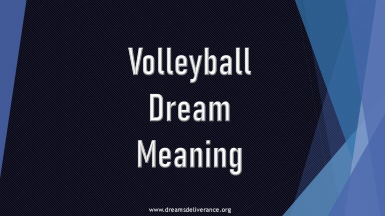 Volleyball Dream Meaning