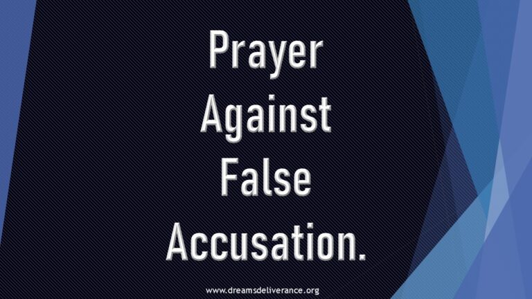 Prayer Against False Accusation