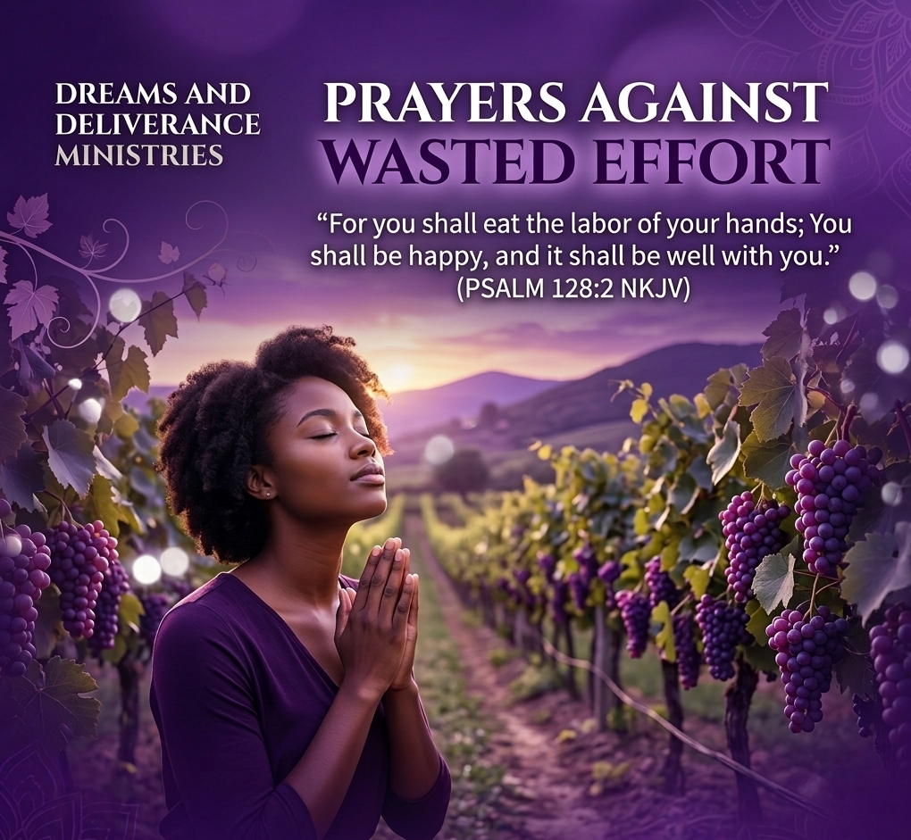 PRAYERS AGAINST WASTED EFFORTS