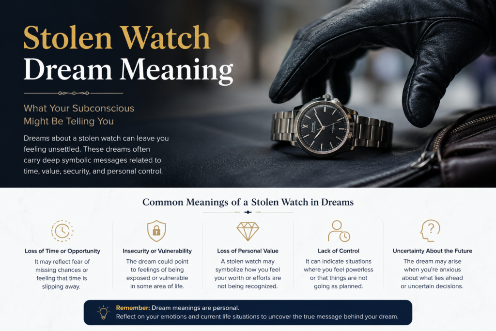 STOLEN WATCH DREAM MEANING