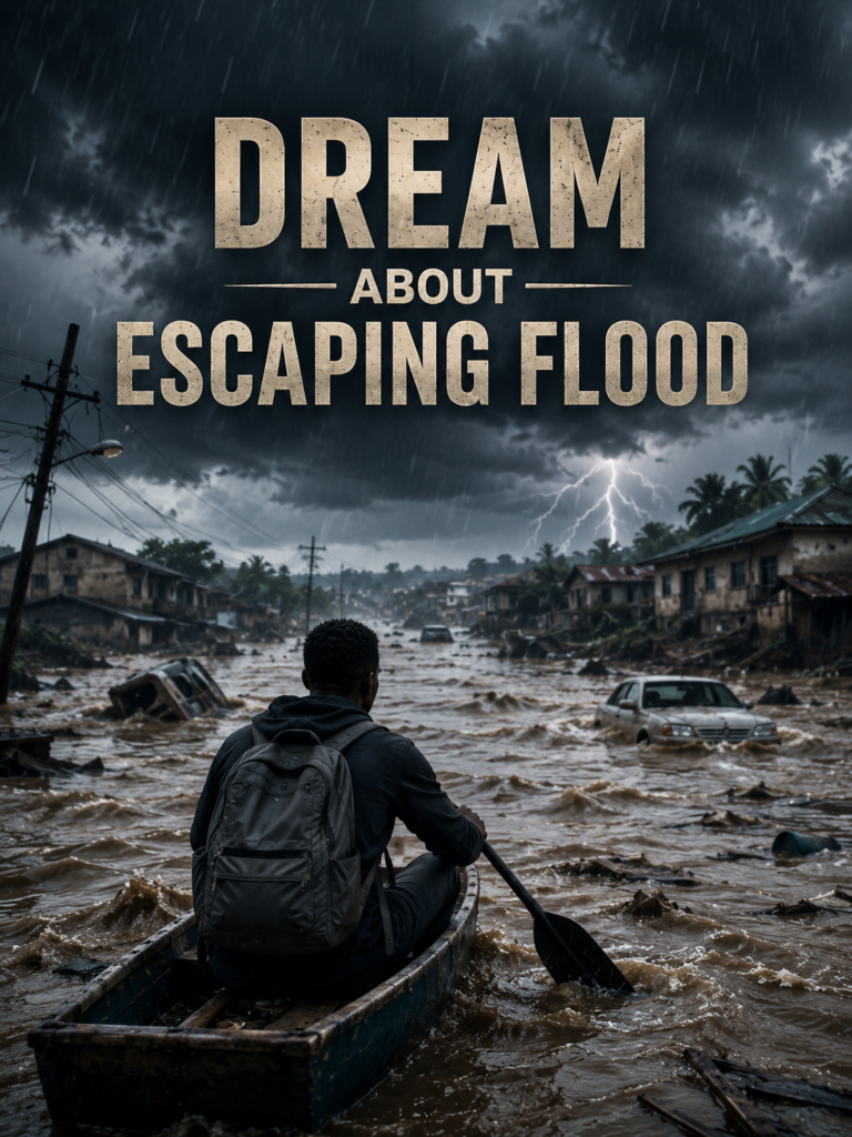 Flood is a symbol of storm, danger, threat, evil, death, or bad news. Flood is a spirit of affliction, shame, and sorrow.