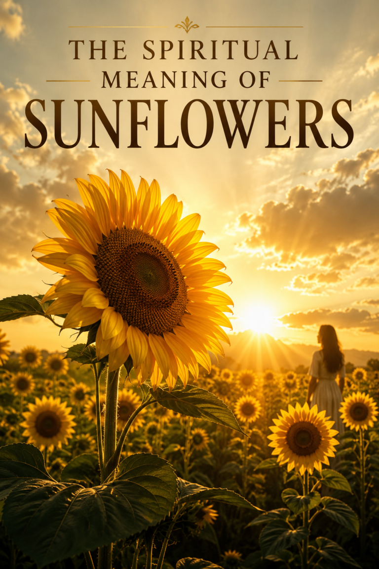 Sunflowers can be associated with love, joy, peace, luck, good health, and success. It can also signify a promising future.