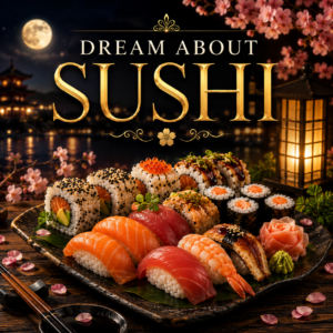 Dreaming of eating or making sushi could indicate your love for Japanese culture and food. It can also mean that you are looking for new experiences or adventure.