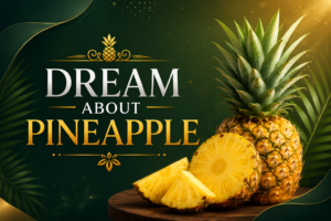 Dreaming about pineapple symbolizes happiness, pleasures, fertility, and financial gains and satisfaction.
