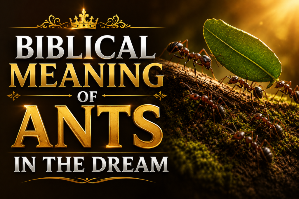 BIBLICAL MEANING OF ANTS IN THE DREAM