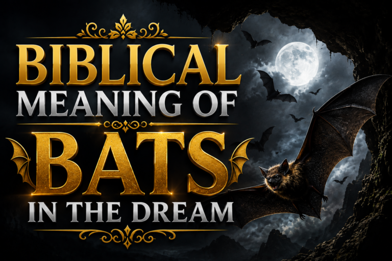 Dreams about bats represent a witchcraft attack, occult, death, illness, spiritual blindness, accident, threat, bad news.