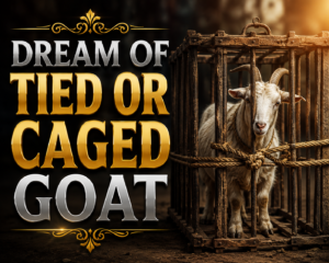 Goat may symbolize unbelief, aggressive spirit, destructive spirit, scapegoat, bad people, witchcraft, or a glorious destiny.
