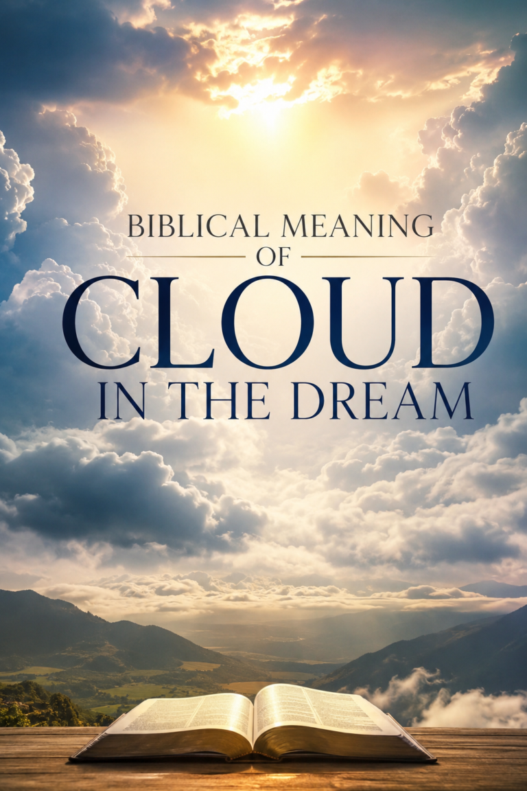 Dreaming about clouds could warn you to change from your wicked and sinful life, especially if you see a white cloud.