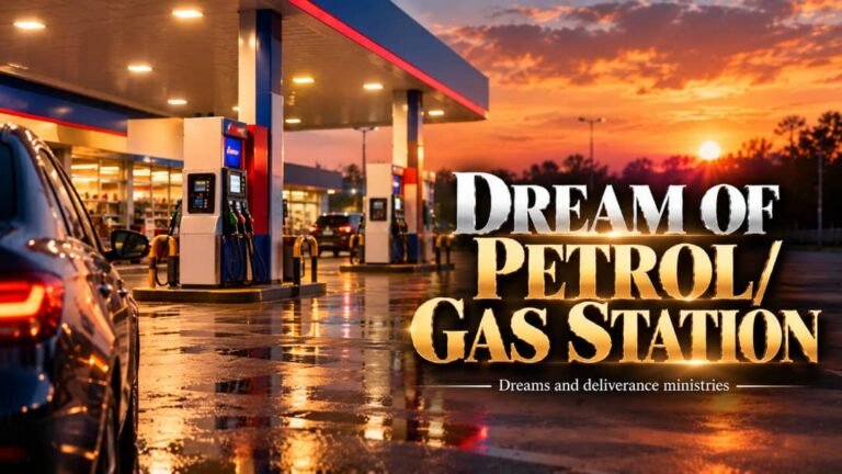 A dream about a petrol or gas station may reveal that God wants to refuel your spirit with fresh anointing and power (Isa 40-31).