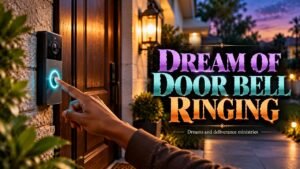 A doorbell ringing symbolizes the expectation of visitors; financial increase or important connections could be on the way.