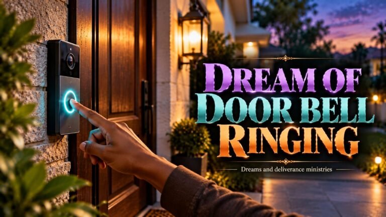 A doorbell ringing symbolizes the expectation of visitors; financial increase or important connections could be on the way.