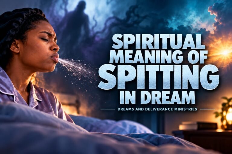 A dream about spitting is not a common revelation, but if it appears, the first step is to pray against the spirit of abandonment.